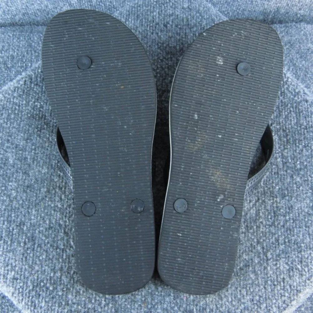 Goodfellow  Men Flip Flop Sandals Size 9-10 Medium Black‎ Synthetic Slip On